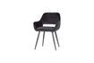 Miniatura Silla Jelle de terciopelo negro 4