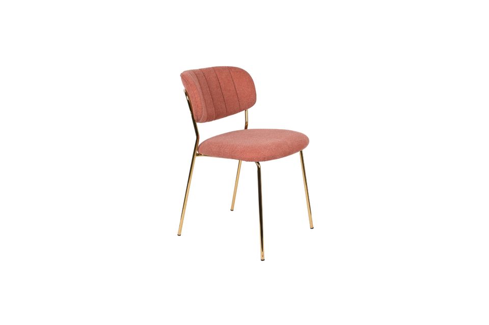 Silla Jolien de oro y rosa - 5