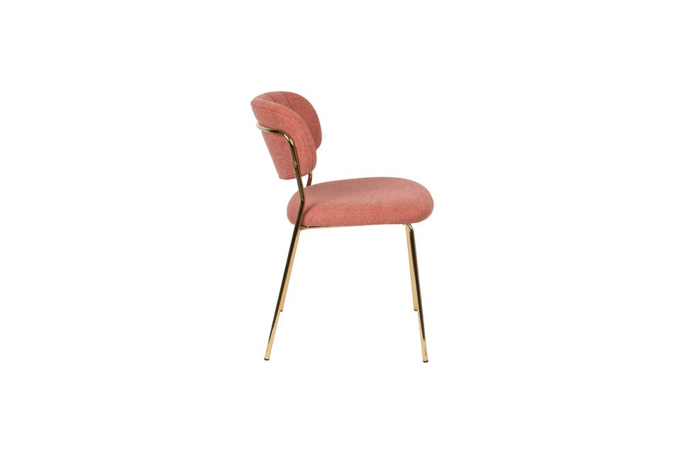 Silla Jolien de oro y rosa - 7