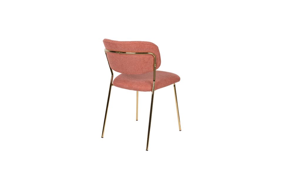 Silla Jolien de oro y rosa - 8