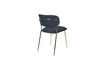 Miniatura Silla Jolien dorada y azul oscuro 10