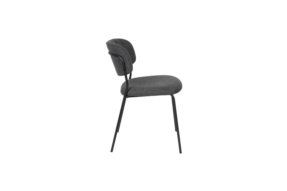 Silla Jolien en gris oscuro - 7