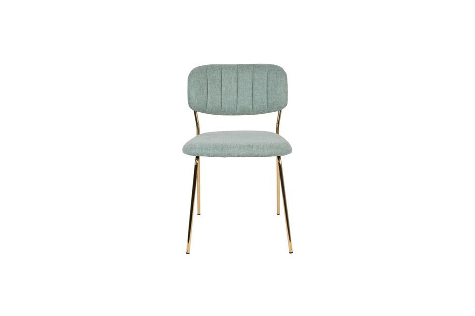 Silla Jolien oro y verde claro - 5