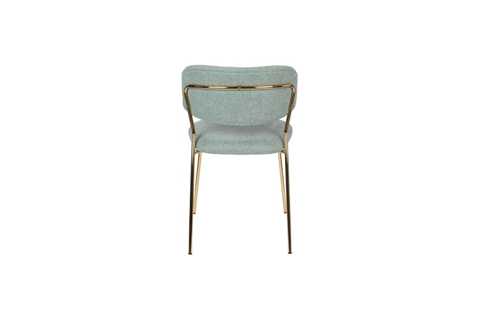 Silla Jolien oro y verde claro - 8