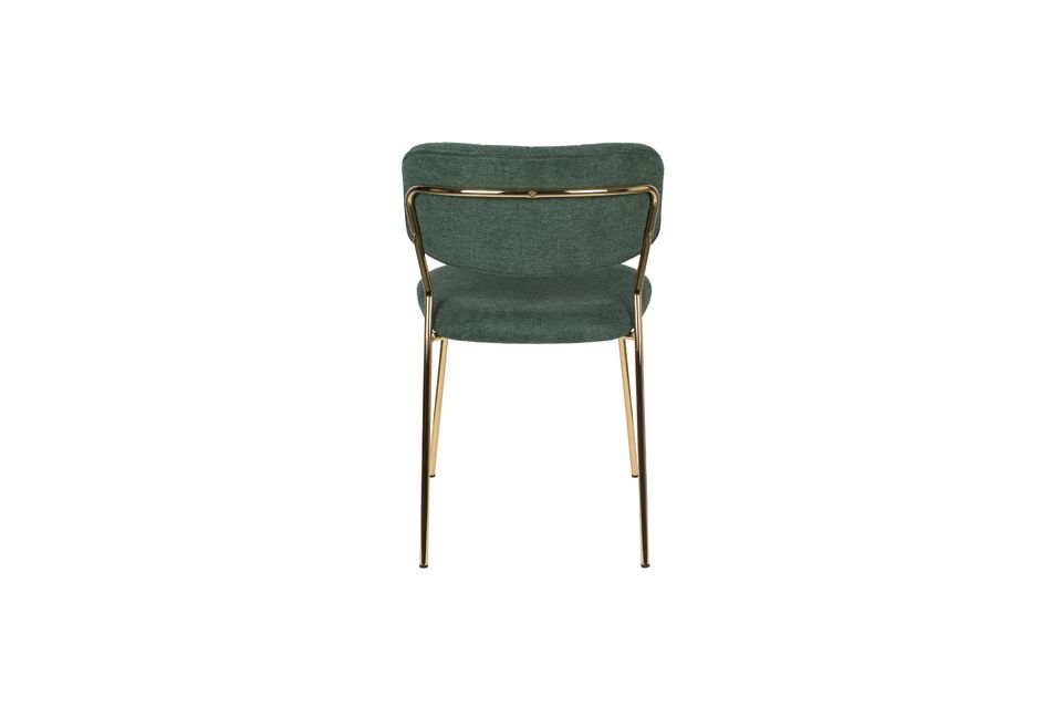 Silla Jolien oro y verde oscuro - 9