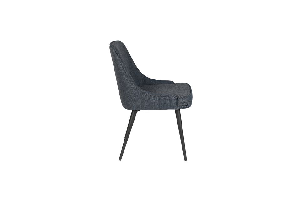 Silla Magnus de tela azul - 10