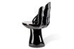 Miniatura Silla negra Hand 2