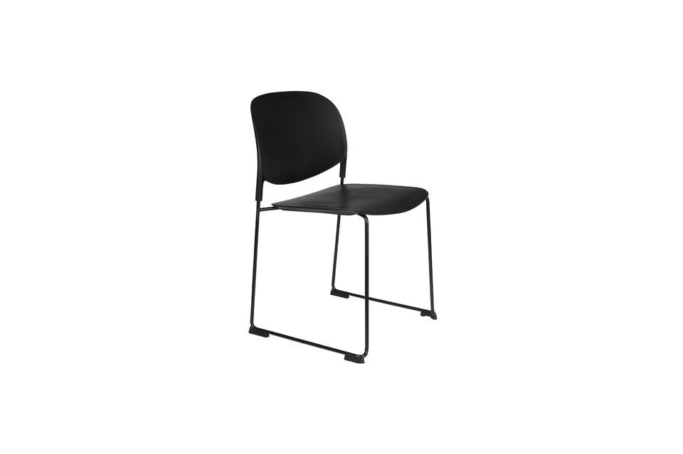 Silla negra Stacks White Label