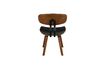 Miniatura Silla negra Wood marrón y negra 13