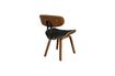 Miniatura Silla negra Wood marrón y negra 14