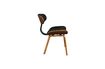 Miniatura Silla negra Wood marrón y negra 15