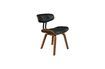 Miniatura Silla negra Wood marrón y negra 12