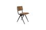 Miniatura Silla New Willow mocca en cuero partido Clipped