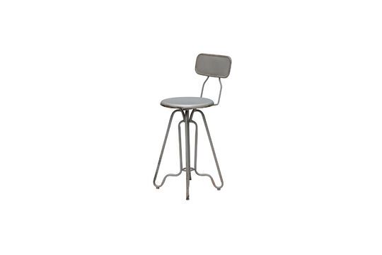Silla Valéry de metal gris
