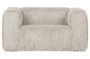 Miniatura Sillón Bean de canalé blanco roto Clipped