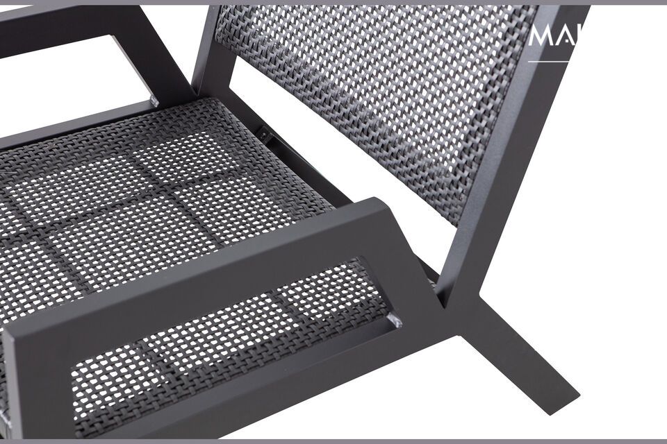 Sillón de aluminio negro Pem - 5