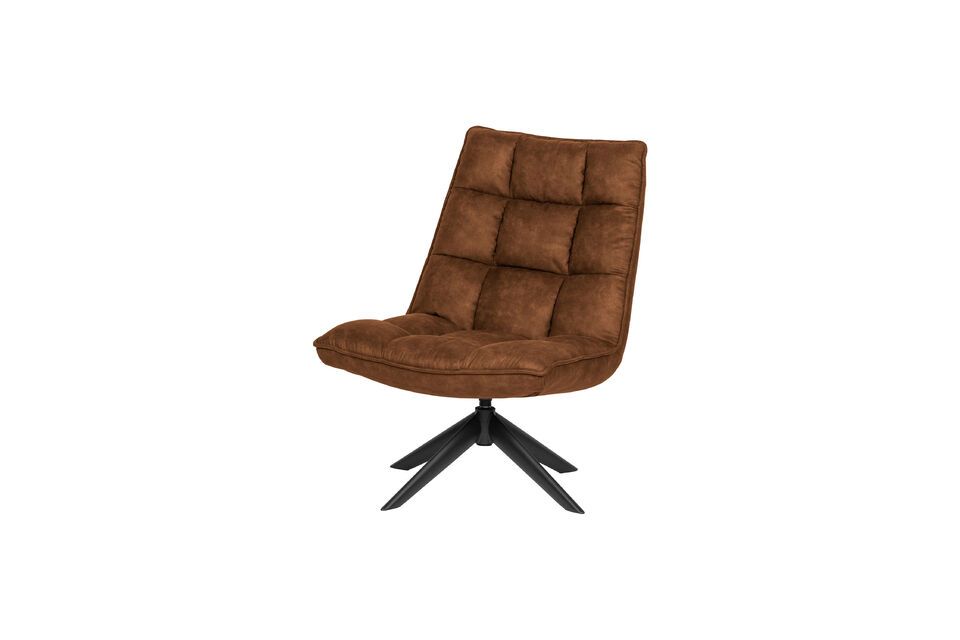 El sillón Jouke de cuero artificial marrón de la marca holandesa WOOD merece sin duda un vistazo