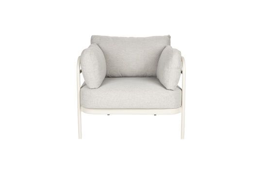 Sillón de fibra de olefina beige Vista Clipped