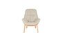Miniatura Sillón de madera de haya beige Duke Clipped
