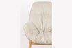 Miniatura Sillón de madera de haya beige Duke 8