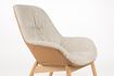 Miniatura Sillón de madera de haya beige Duke 10