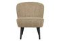 Miniatura Sillón de peluche Sara beige Clipped