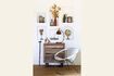 Miniatura Sillón de piel de vacuno gris Arceau 6