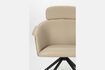 Miniatura Sillón de piel sintética beige Frie 10