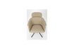Miniatura Sillón de piel sintética beige Frie 1