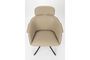 Miniatura Sillón de piel sintética beige Frie Clipped