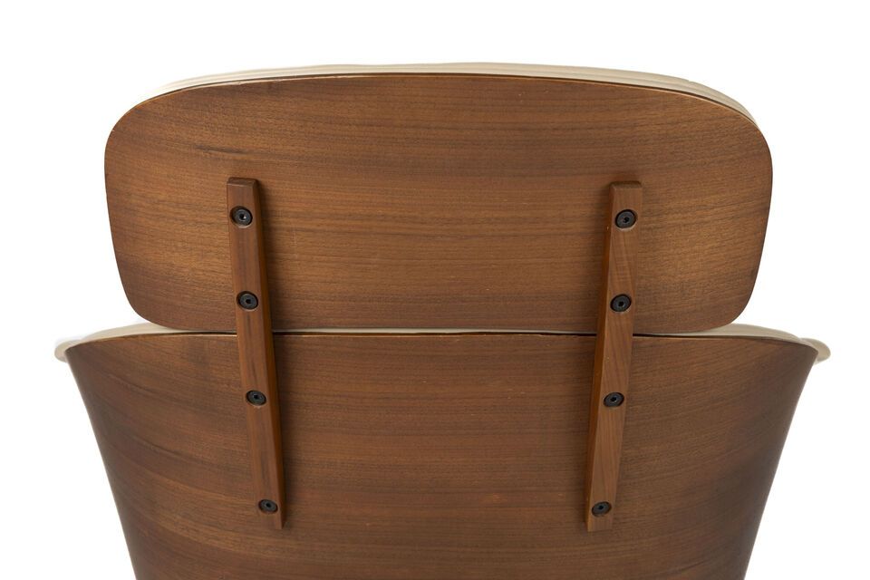 Sillón de piel sintética beige Frie - 12