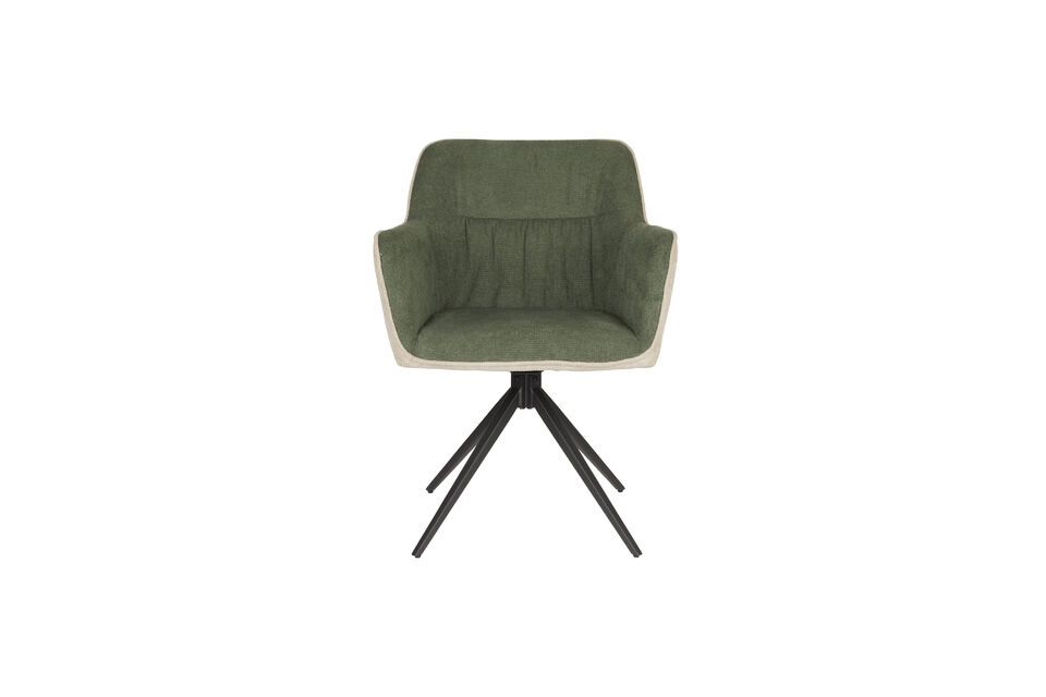 Sillón de poliéster marrón Daley White Label