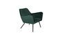 Miniatura Sillón de salón Bon en terciopelo verde Clipped