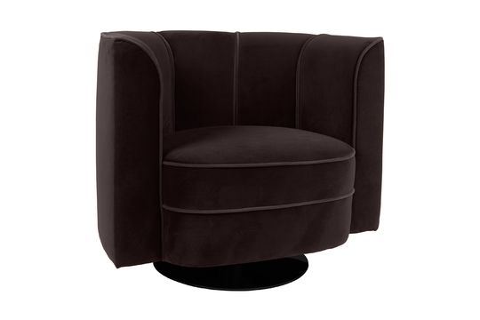 Sillón de salón Fleur negro Clipped