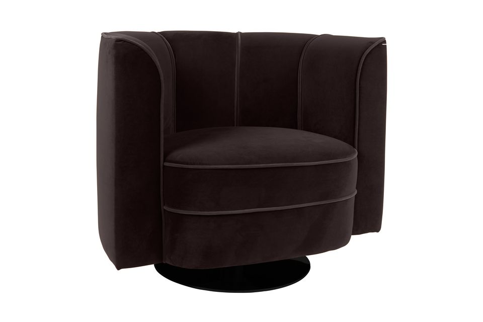 Sillón de salón Fleur negro Dutch Bone