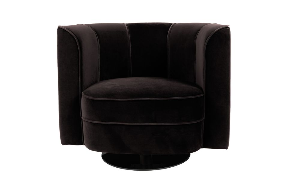 Sillón de salón Fleur negro - 6