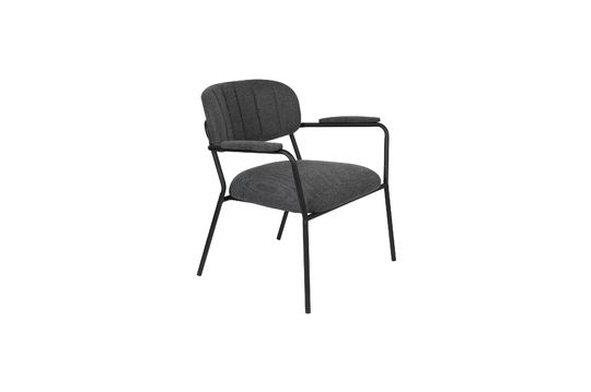 Sillón de salón Jolien gris oscuro