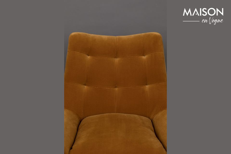 El lado vintage del sillón, su agradable color y la suavidad de su asiento contribuyen a su éxito