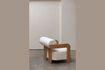 Miniatura Sillón de tejido bouclé beige Oolong 1