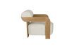 Miniatura Sillón de tejido bouclé beige Oolong 4