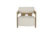 Miniatura Sillón de tejido bouclé beige Oolong 2