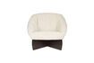Miniatura Sillón de tela beige Emilius 8