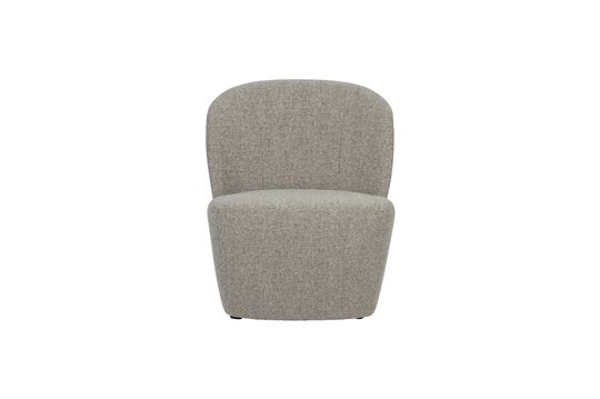 Sillón de tela beige Lofty Clipped