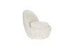 Miniatura Sillón de tela blanco Nash 3