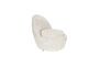 Miniatura Sillón de tela blanco Nash Clipped