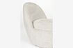 Miniatura Sillón de tela blanco Nash 8