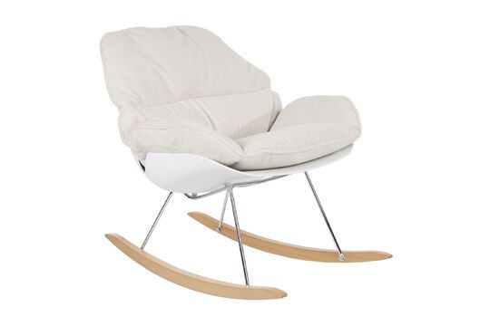Sillón de tela blanco Rocky