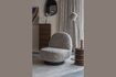 Miniatura Sillón de tela blanco roto Eden 2