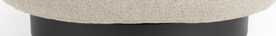 Descriptivo Materiales  Sillón de tela blanco roto Eden