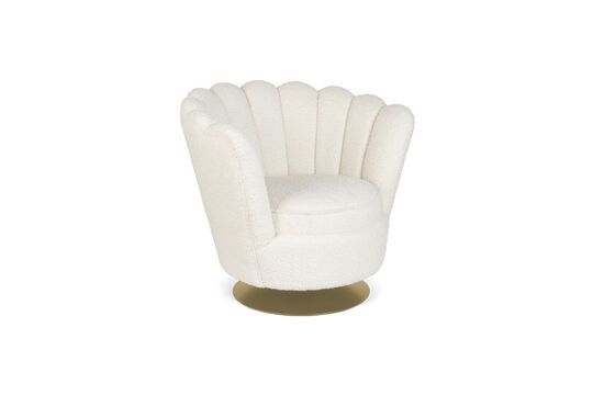 Sillón de tela blanco Shells